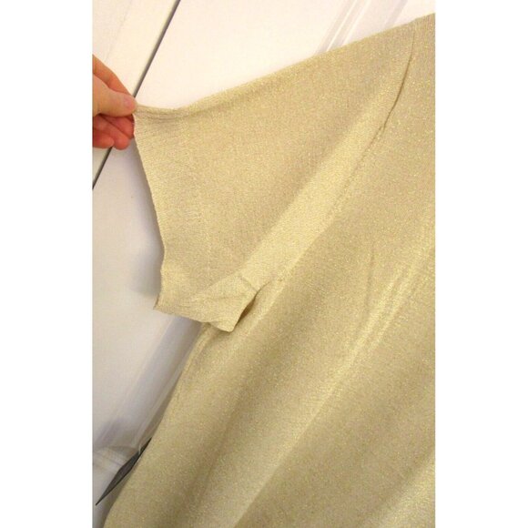 Rachel Roy Collection Plus Size Ivory Gold Combo Short Sleeve Top - Size 3X  NWT - Picture 12 of 16